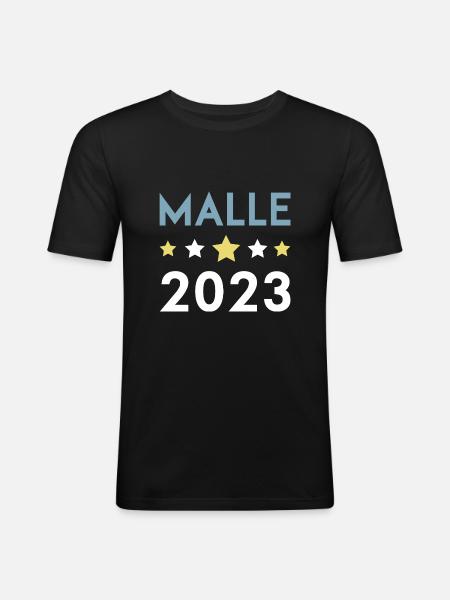 Malle 2023 Couronne - T-shirt près du corps Homme - noir