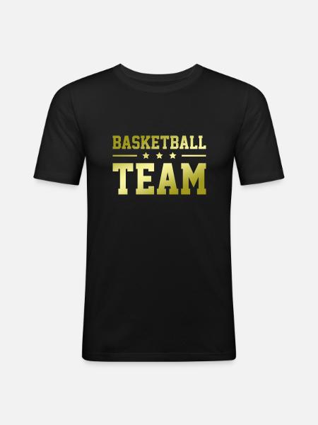 Basketball Team - Men's Slim Fit T-Shirt - black