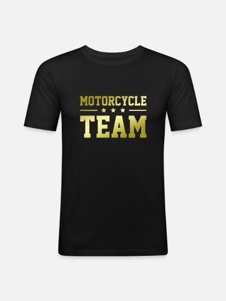 Motorcycle Team - Men's Slim Fit T-Shirt - black