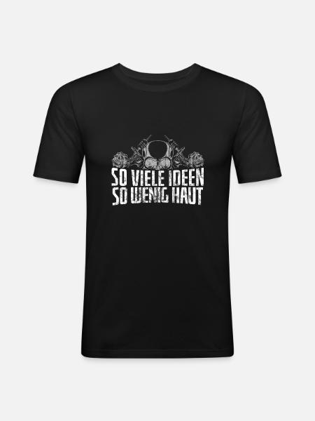 Tattoo - Männer Slim Fit T-Shirt - Schwarz