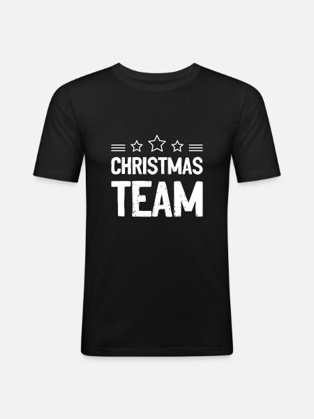 Christmas Team - Men's Slim Fit T-Shirt - black