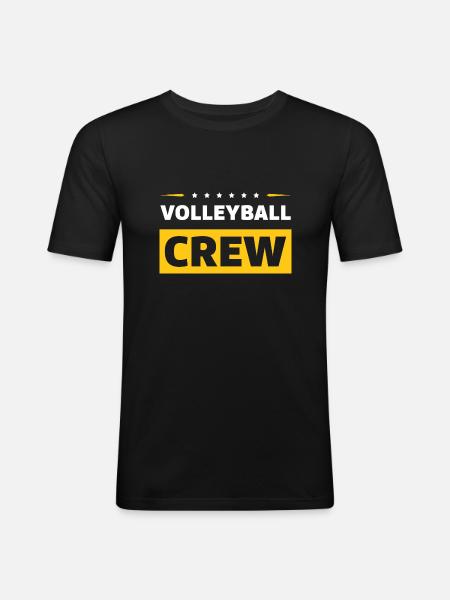 Équipe de volleyball - T-shirt près du corps Homme - noir