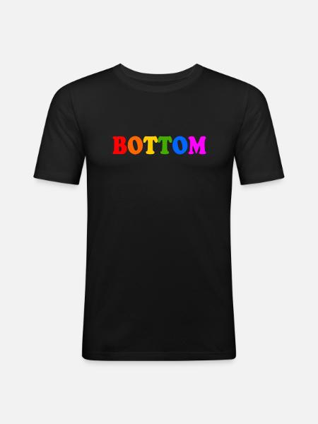 Bottom - Men's Slim Fit T-Shirt - black