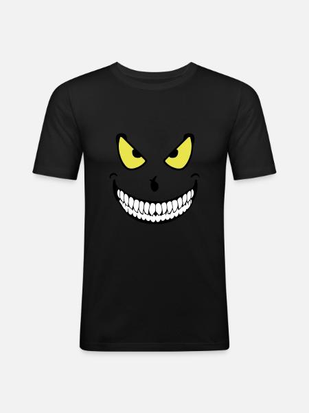 Halloween Monster (3c) - Men's Slim Fit T-Shirt - black