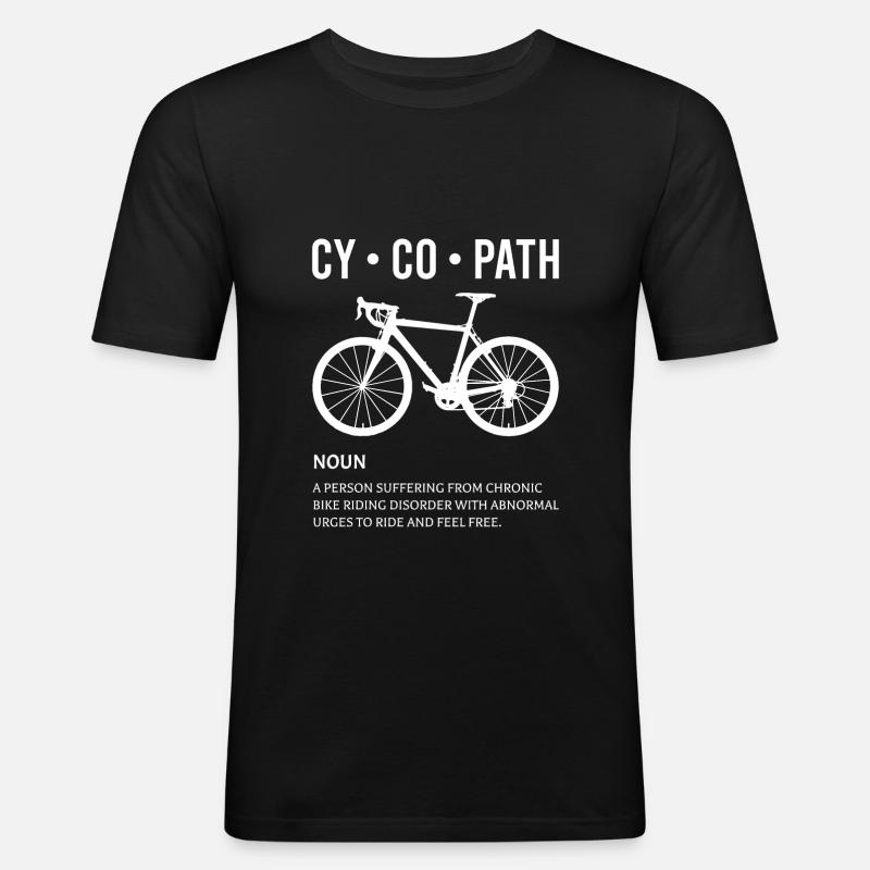Cycopath - Männer Slim Fit T-Shirt - Schwarz