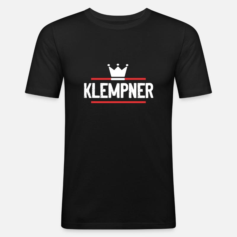 Klempner Beruf - Männer Slim Fit T-Shirt - Schwarz