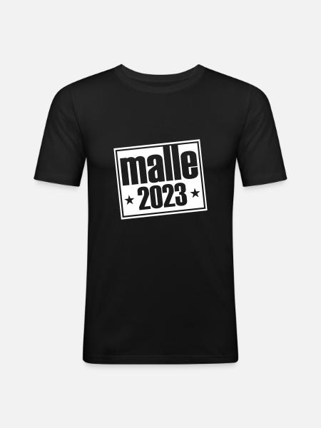 MALLE 2023 - Men's Slim Fit T-Shirt - black
