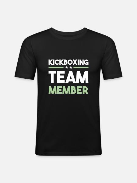 Kickboxing Team - Men's Slim Fit T-Shirt - black