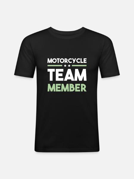 Motorcycle Team - Men's Slim Fit T-Shirt - black
