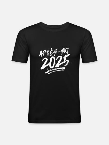 Après-ski 2025 - Men's Slim Fit T-Shirt - black