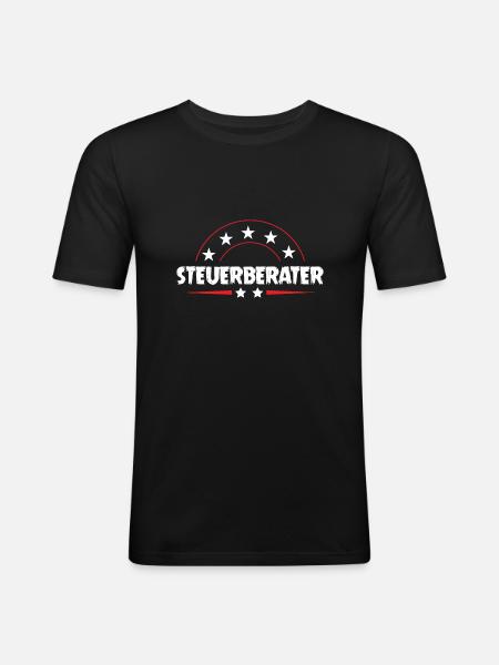 Steuerberater Beruf - Männer Slim Fit T-Shirt - Schwarz