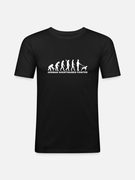 German Shorthaired Pointer - Men's Slim Fit T-Shirt - black