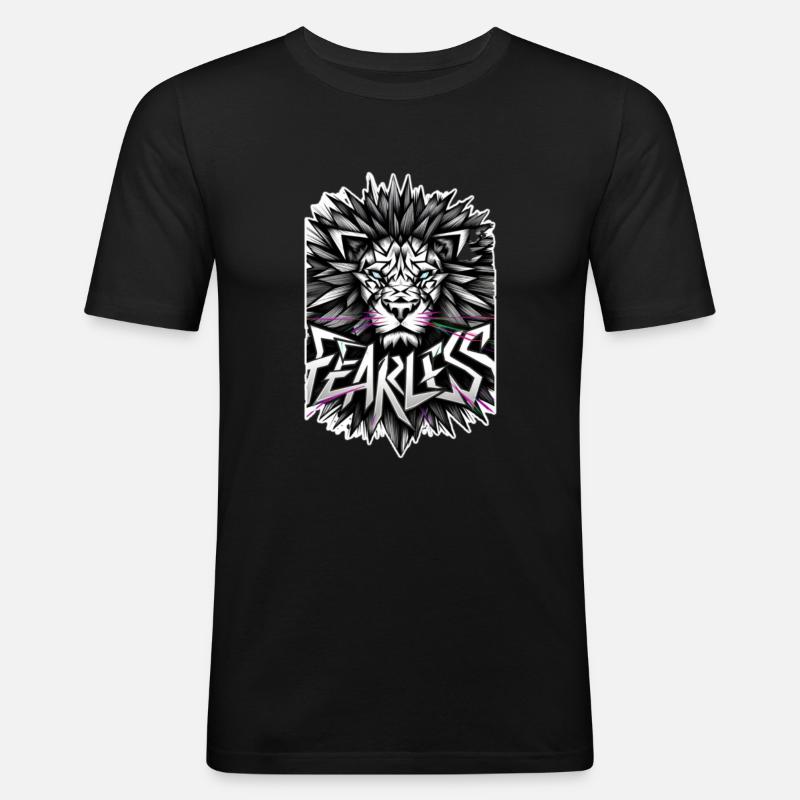 Furchtlose Buben - Männer Slim Fit T-Shirt - Schwarz