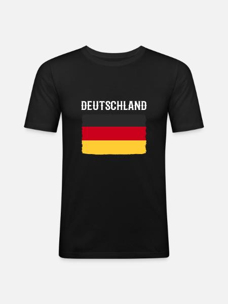 Germany - Men's Slim Fit T-Shirt - black