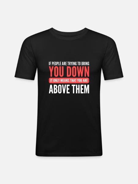 Bullying - Men's Slim Fit T-Shirt - black