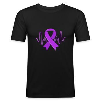 Autoimmune disease - Men's Slim Fit T-Shirt - black - Front - Nik (191cm)