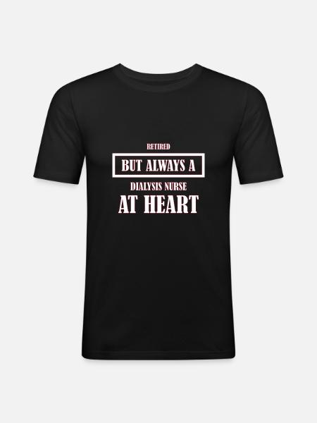 Dialysis Nurse - Men's Slim Fit T-Shirt - black