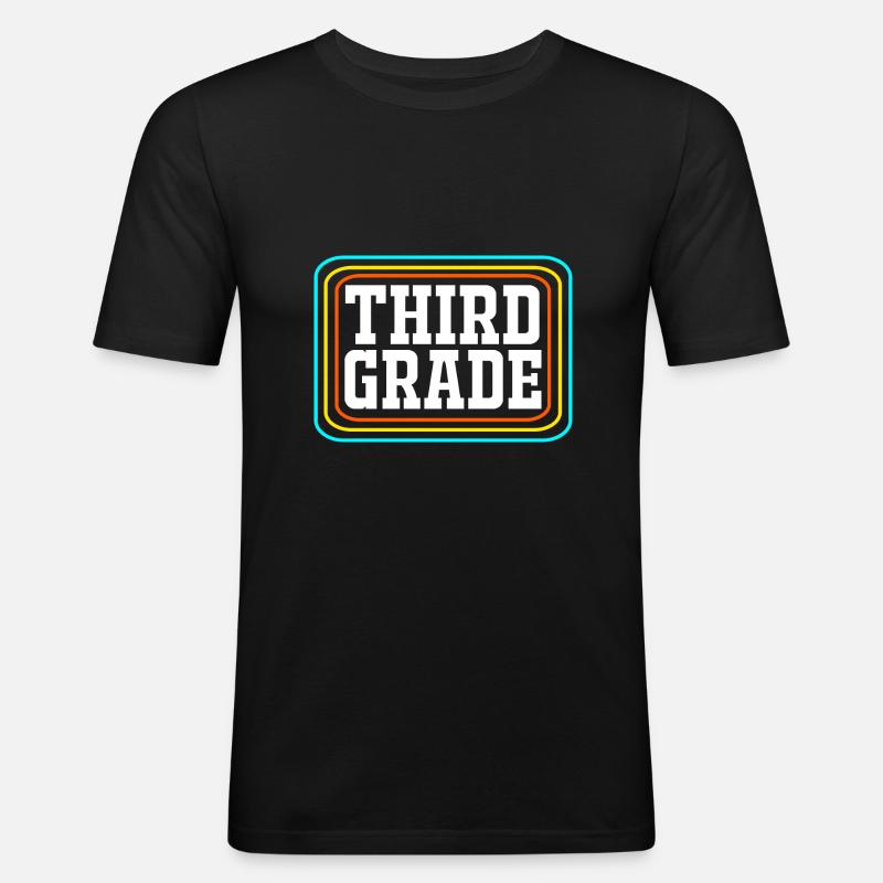 3. Klasse - Männer Slim Fit T-Shirt - Schwarz