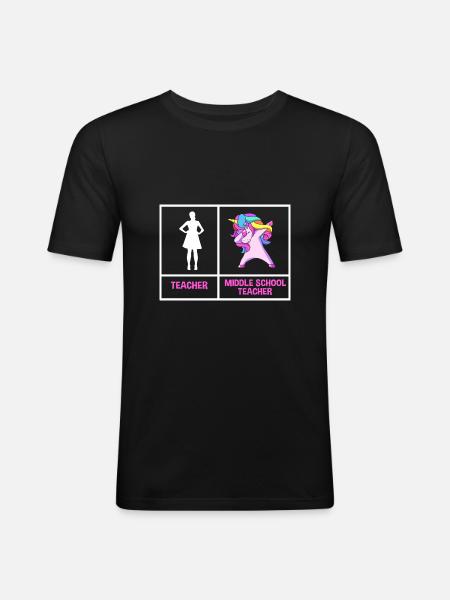 Middle School Teachers - Men's Slim Fit T-Shirt - black