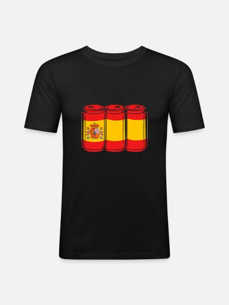 Espagnol - T-shirt près du corps Homme - noir