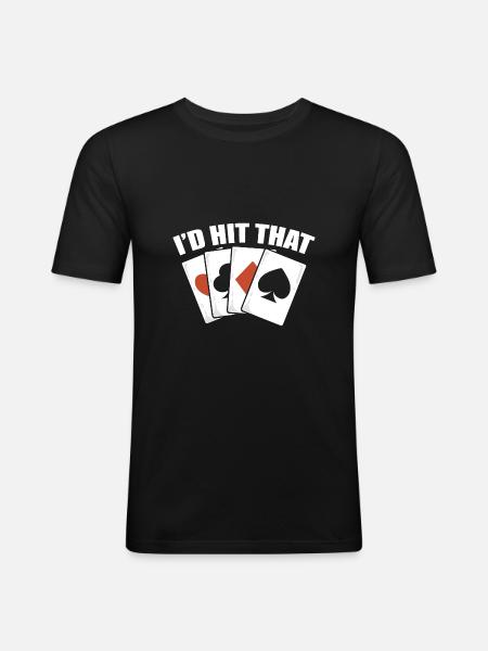Blackjack Black Jack - Men's Slim Fit T-Shirt - black