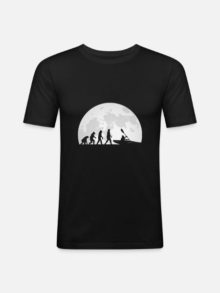 Kayak Kayak Évolution - T-shirt près du corps Homme - noir