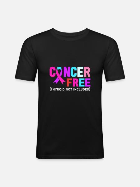 Thyroid cancer Thyroid cancer - Men's Slim Fit T-Shirt - black
