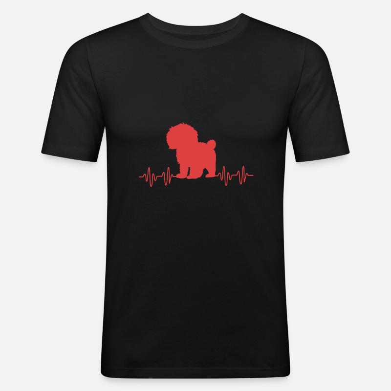 Goldendoodle - Männer Slim Fit T-Shirt - Schwarz