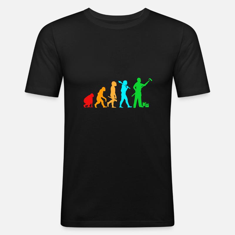 Painter Evolution - Men's Slim Fit T-Shirt - black