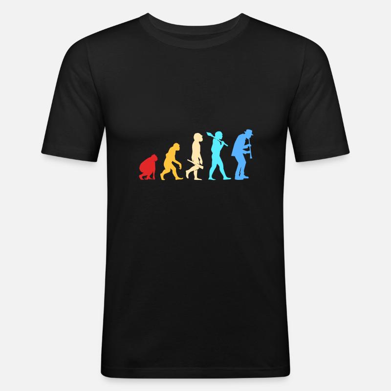 Klarinette - Männer Slim Fit T-Shirt - Schwarz