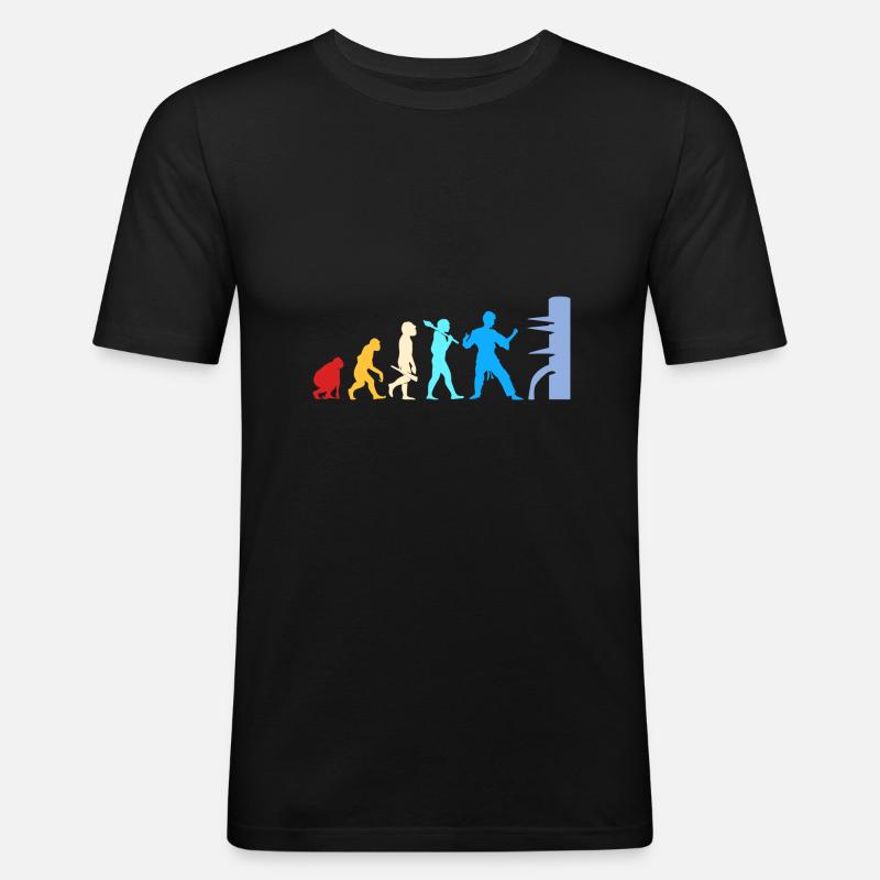 Wing Chun - Männer Slim Fit T-Shirt - Schwarz
