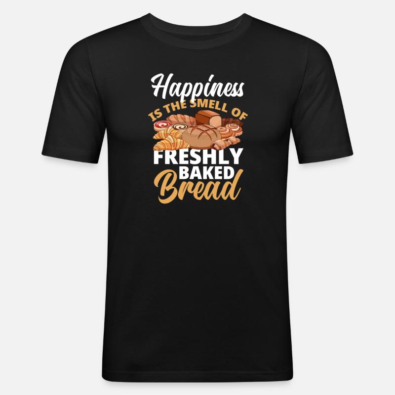 Funny Hobby Baker Gift - Men's Slim Fit T-Shirt - black