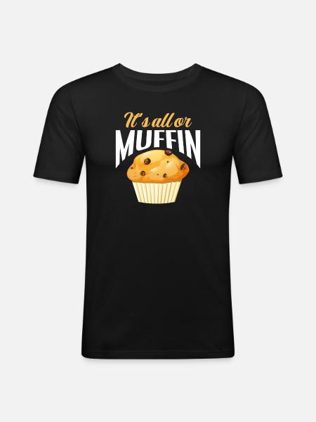 Funny Hobby Baker Gift - Men's Slim Fit T-Shirt - black