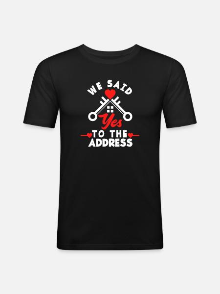 Homeowner Home Purchase Gift - Men's Slim Fit T-Shirt - black