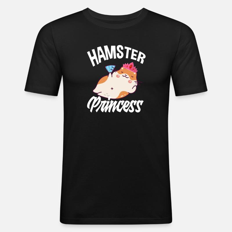 Funny Hamster Gift - Men's Slim Fit T-Shirt - black