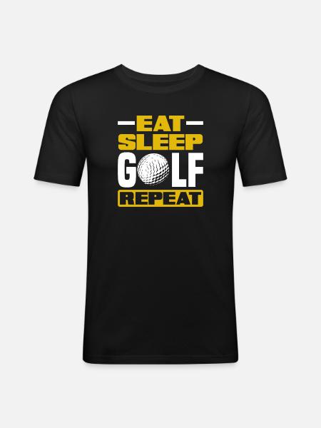Fun Golf Golf Golfer Gift - Men's Slim Fit T-Shirt - black