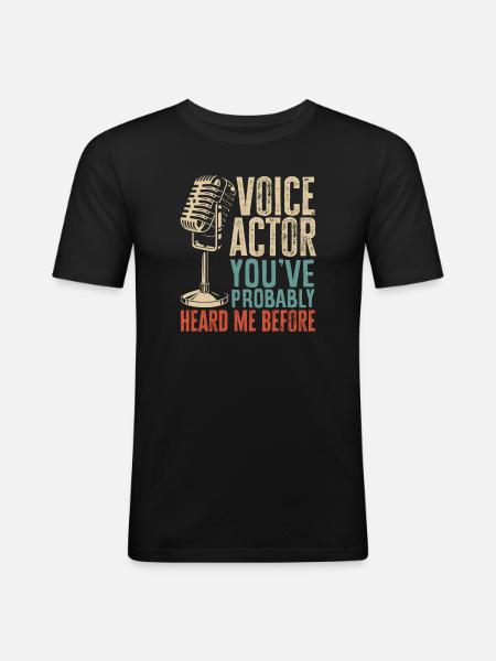 Funny Actor Actress Gift - Men's Slim Fit T-Shirt - black