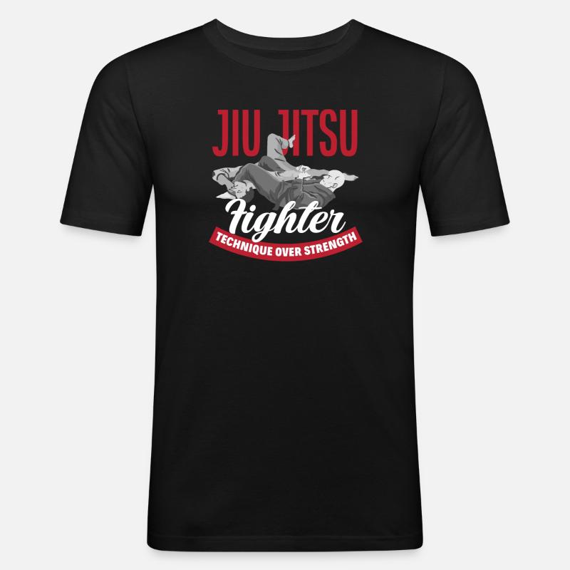 Jiu Jitsu Jiu Jitsu Jiu Jitsu - Herre Slim Fit T-Shirt - sort