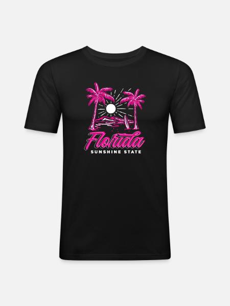 Florida - Men's Slim Fit T-Shirt - black