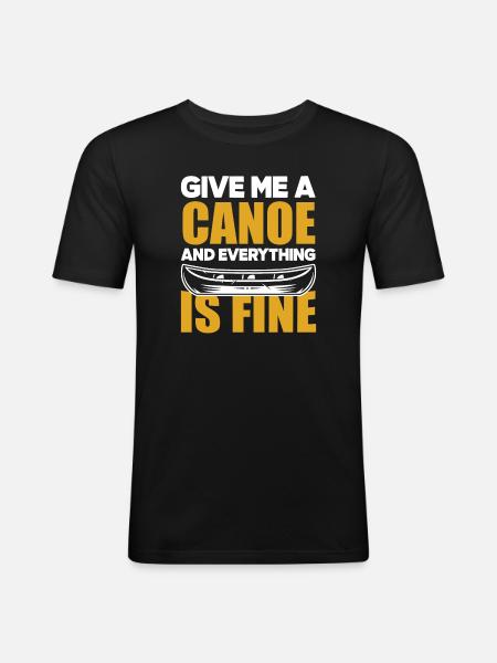 Kayak Canoë - T-shirt près du corps Homme - noir