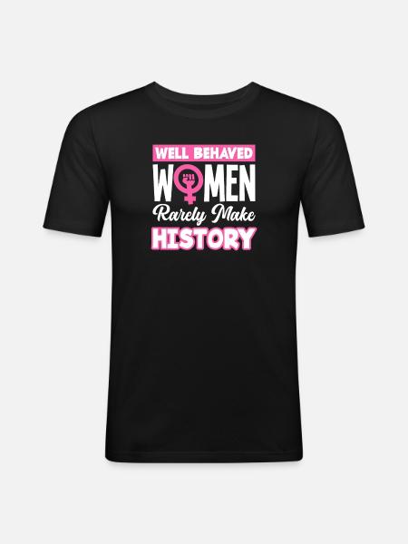 Féminisme Féministe - T-shirt près du corps Homme - noir