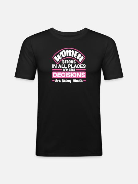 Feminism Feminist - Men's Slim Fit T-Shirt - black