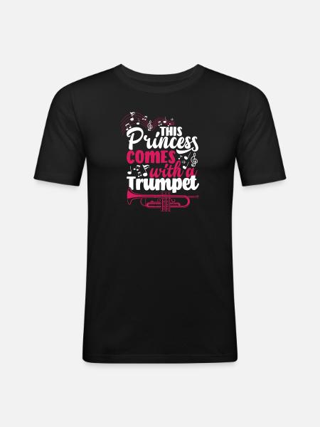 Trumpet Trumpeter Trumpet Player - Men's Slim Fit T-Shirt - black