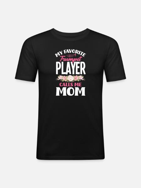 Trompete Trompeter Trompeten Spieler - Männer Slim Fit T-Shirt - Schwarz