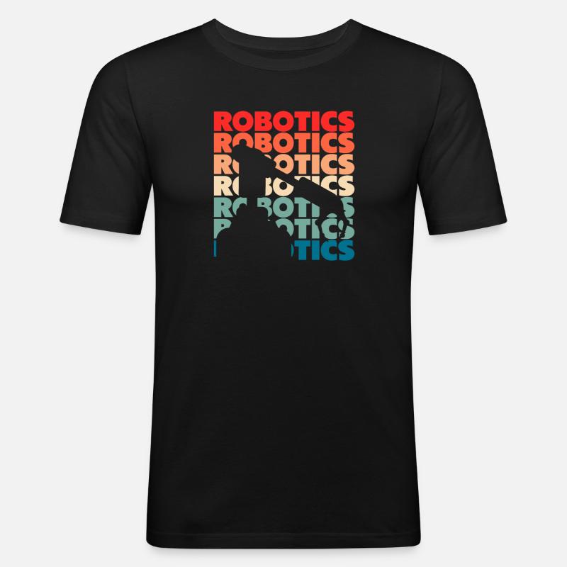 Robotics Robot Programmer - Men's Slim Fit T-Shirt - black