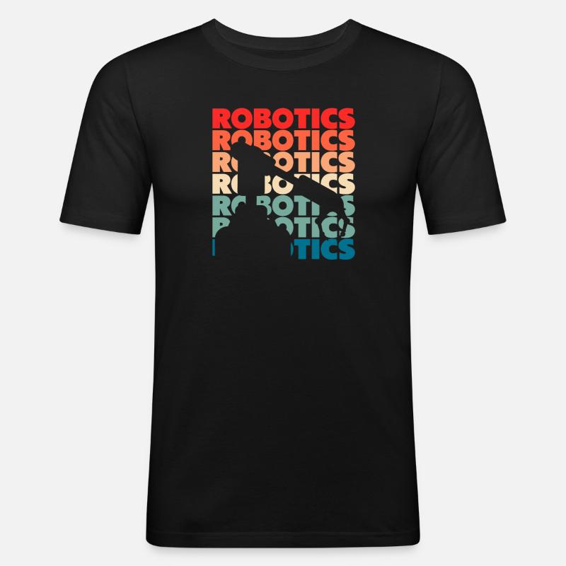 Robotics Robot Programmer - Men's Slim Fit T-Shirt - black