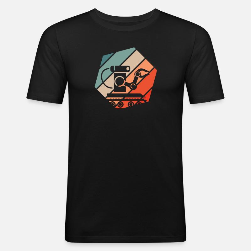 Robotics Robot Programmer - Men's Slim Fit T-Shirt - black