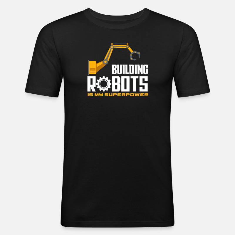 Robotics Robot Programmer - Men's Slim Fit T-Shirt - black