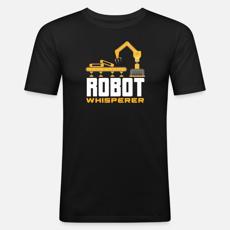 Robotics Robot Programmer - Men's Slim Fit T-Shirt - black