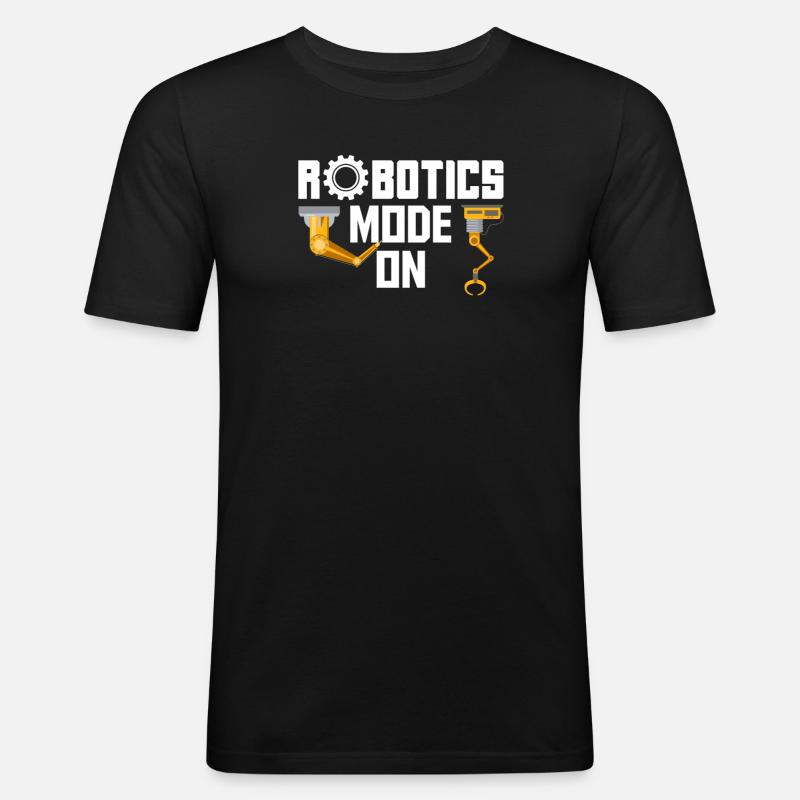 Programmeur de robots robotiques - T-shirt près du corps Homme - noir